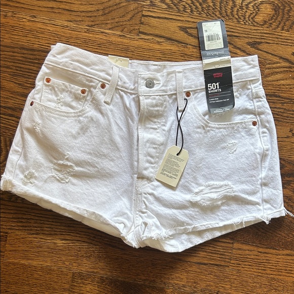 Levi's Pants - Levi's Women's 501 Classic White Jean Shorts